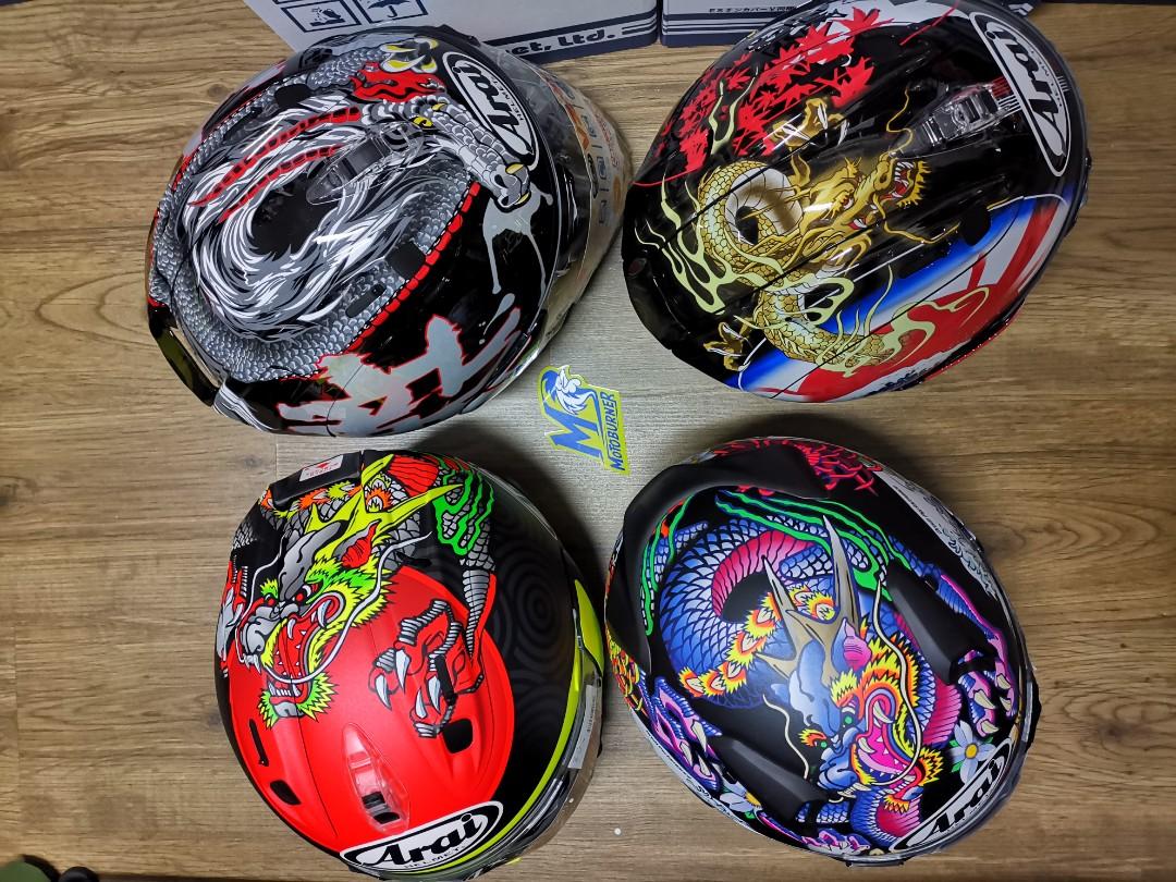 Arai helmets RX7X Tatsuki, Motorcycles, Motorcycle Apparel on Carousell