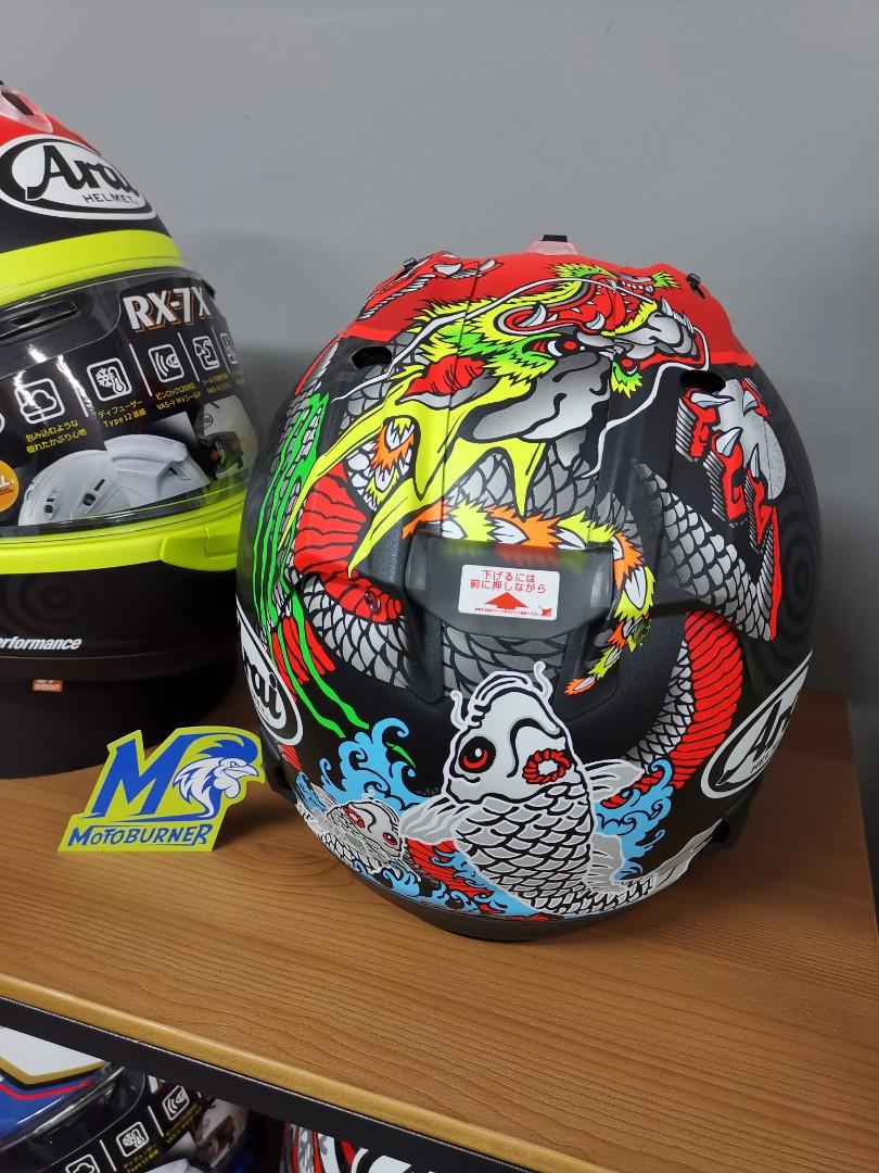 Arai helmets RX7X Tatsuki, Motorcycles, Motorcycle Apparel on Carousell