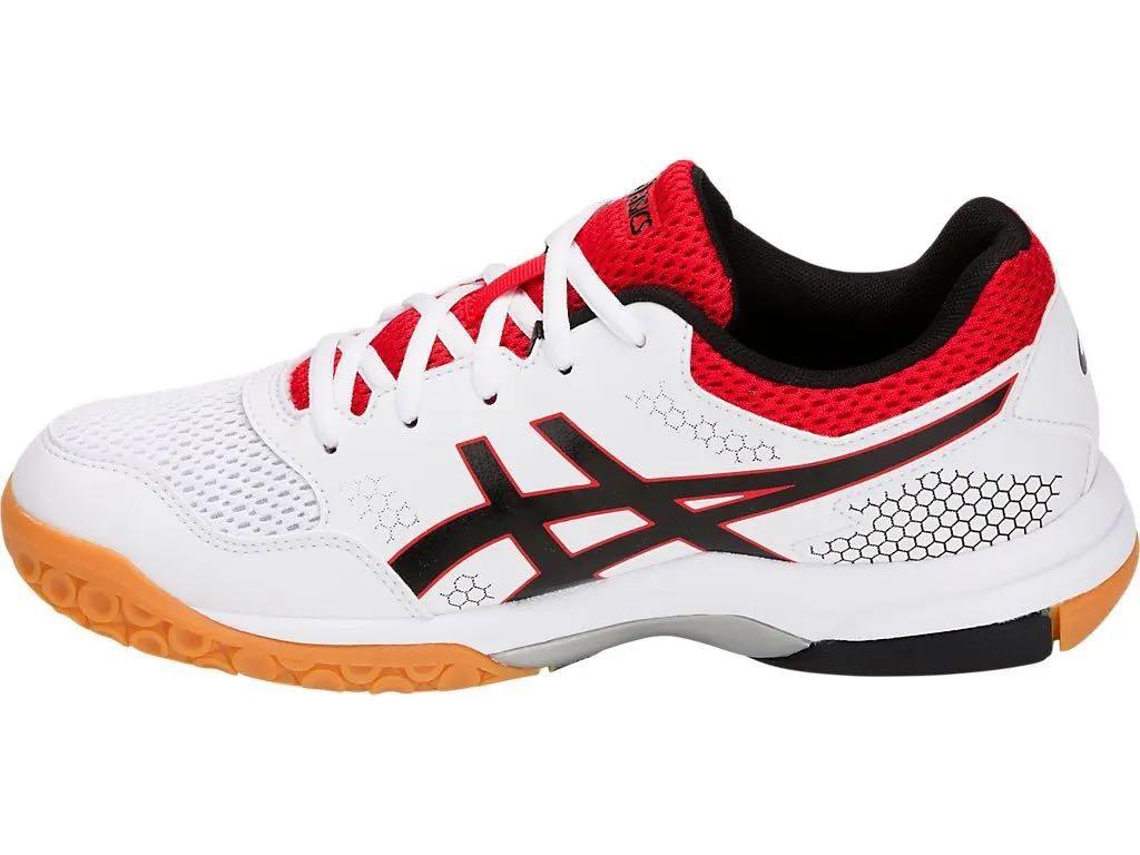 ASICS Gel Rocket 8 White Red Women s Fashion Footwear