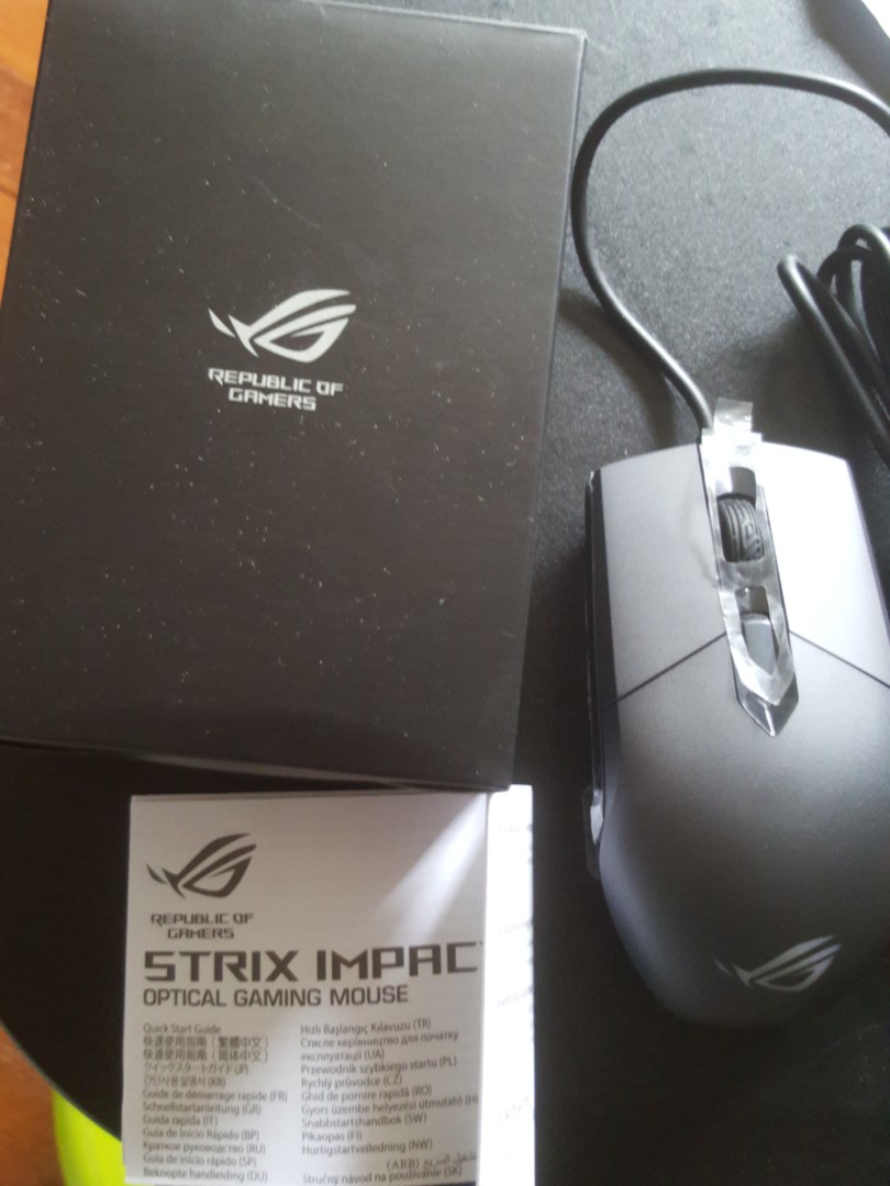 Asus ROG Strix Impact Gaming Mouse p303, Computers & Tech, Parts ...