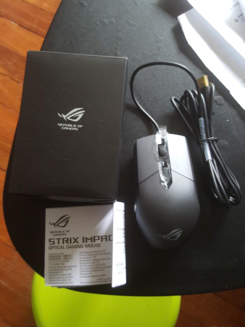 Asus ROG Strix Impact Gaming Mouse p303, Computers & Tech, Parts ...