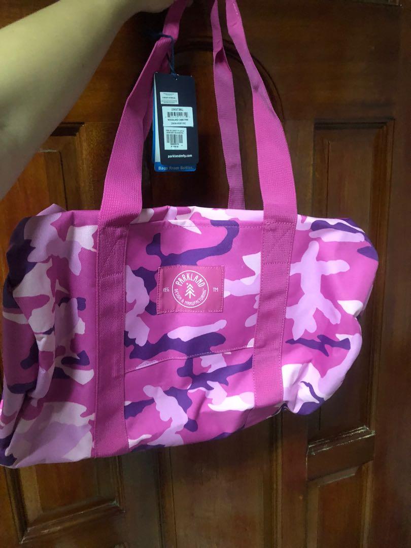 Authentic Parkland Woodland (Category: Purses & Pouches) located in Cagayan de Oro. Submitted by kaggerrohsweets (Listing ID 1047251628, Image 1). Description: From our mini boutique Certified Authentic Parkland Woodland 25L Duffle bag. Good for travel and gym use. The brand advocates saving mother earth Bags are made from recycled bottles.