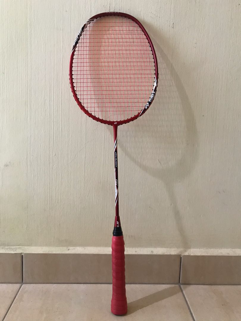 Arscaber Light 15I Head heavy Badminton Racket ,MAX 30lbs RED 