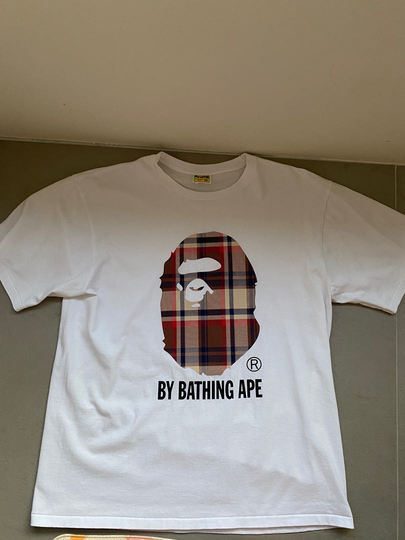 bape checkered tee