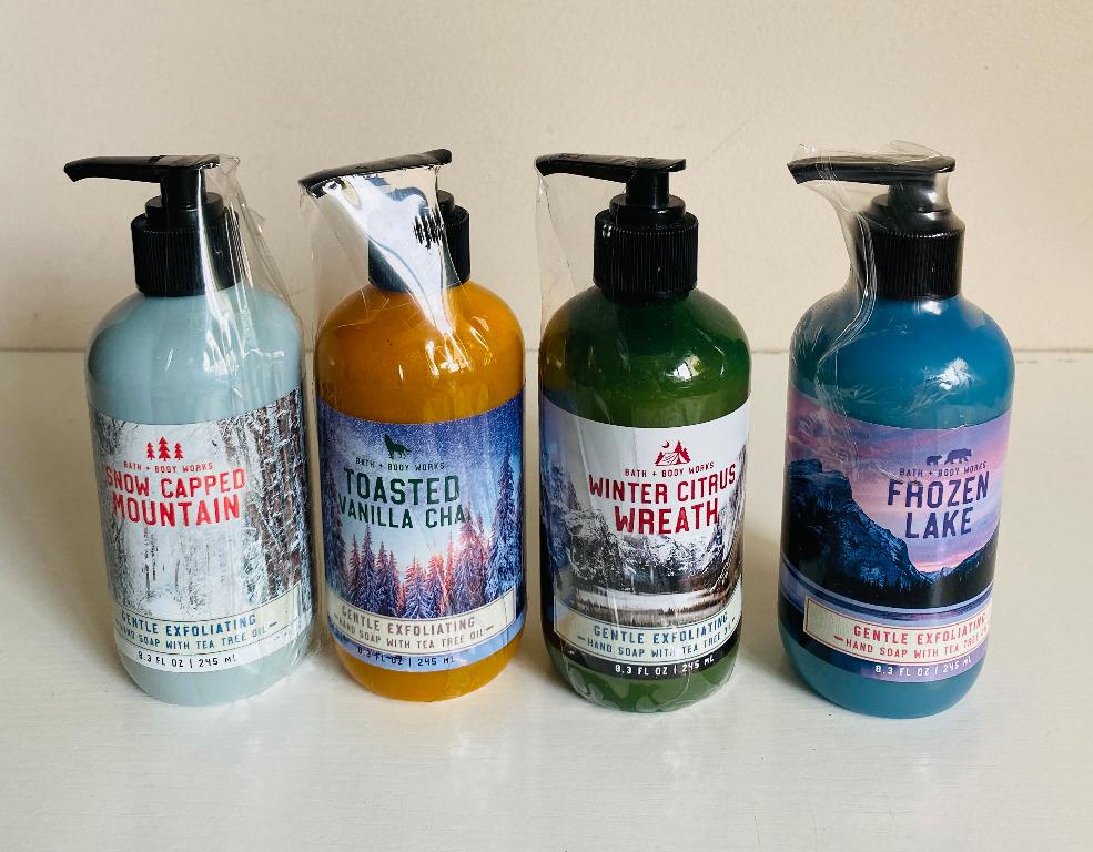 Bath & Body Works Snow Capped Mountain Gentle Exfoliating Hand Soap - Lot  of 3