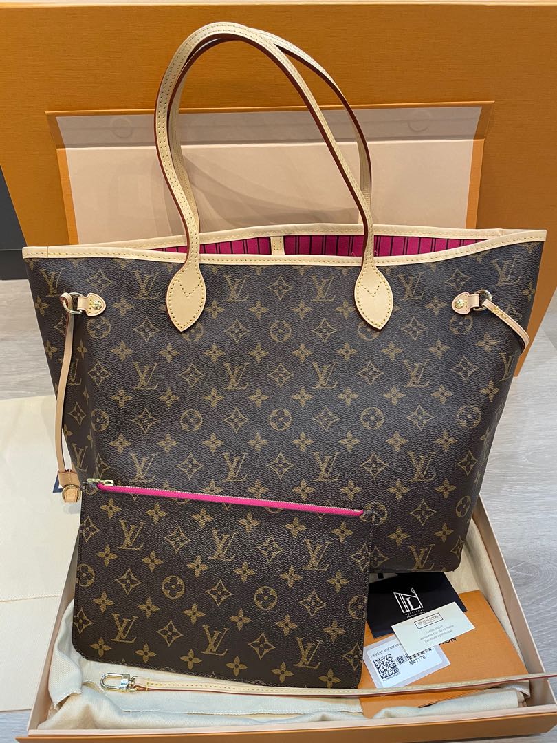 Louis Vuitton Neverfull GM (Largest) Monogram Peony Pink Tote Bag with  Pouch M41178, Luxury, Bags & Wallets on Carousell