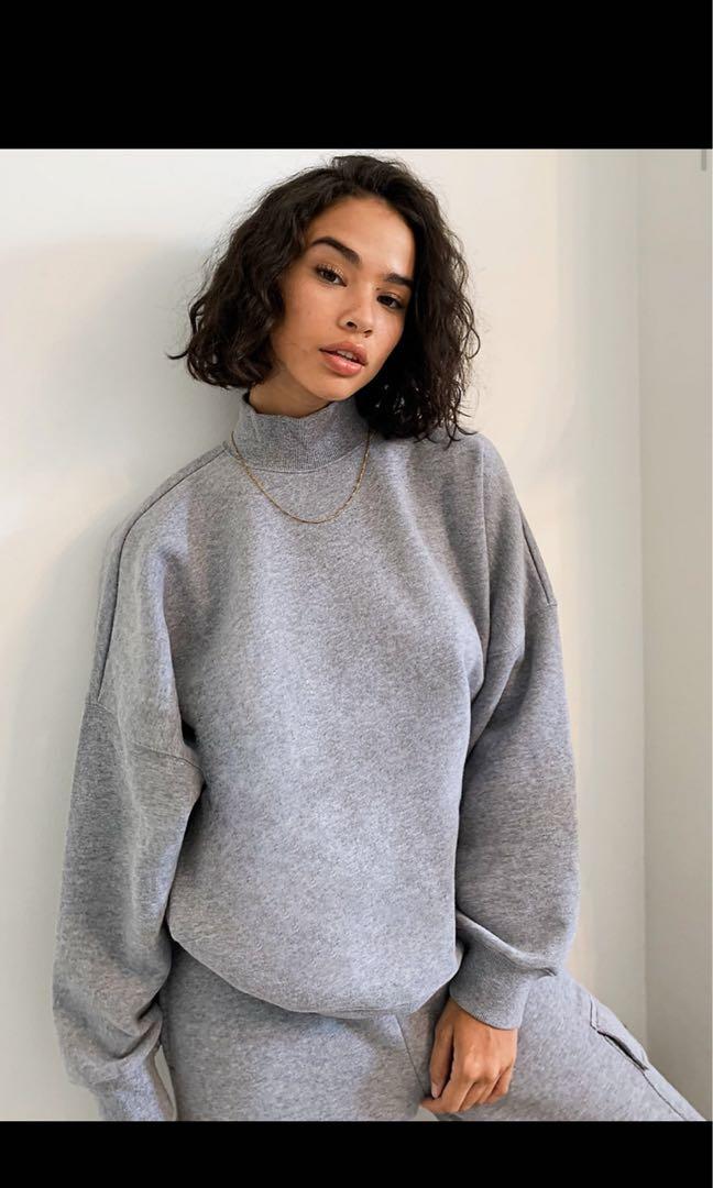 Cozyaf boyfriend 2025 mock sweatshirt