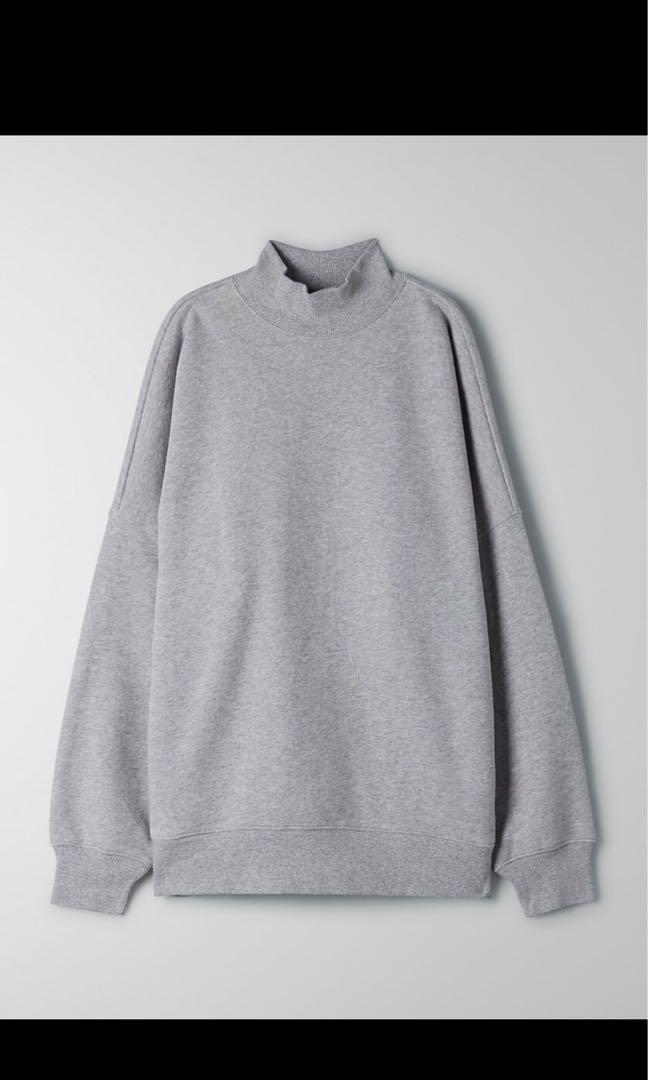Cozyaf boyfriend mock sweatshirt outlet