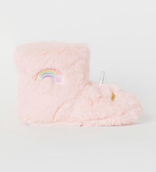 unicorn slippers h&m
