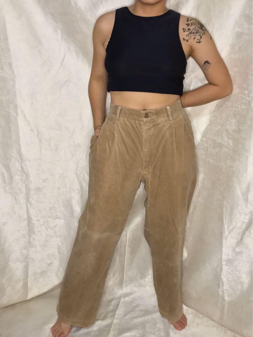 high rise corduroy pants