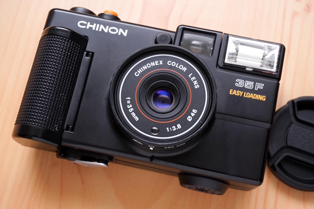 Chinon 35F Point & Shoot film camera, Photography, Cameras on Carousell