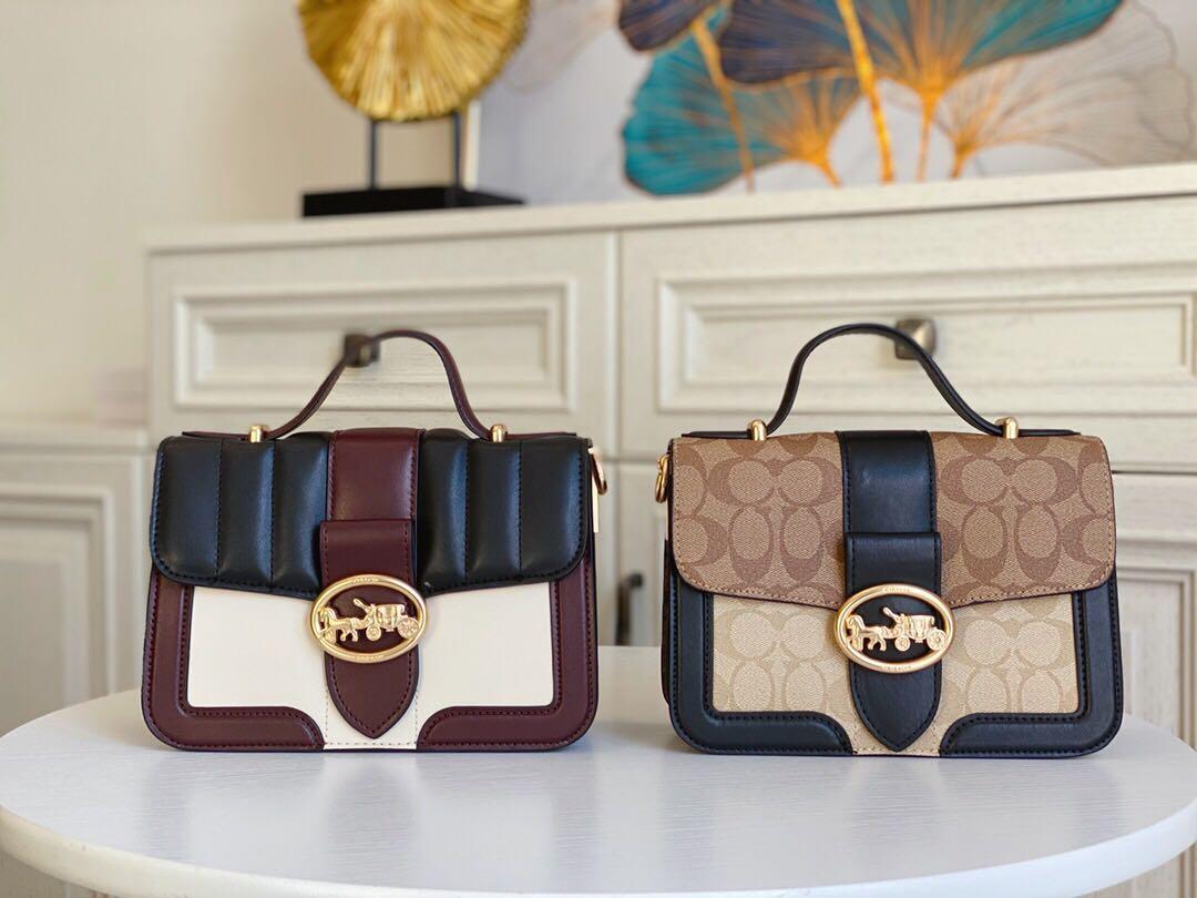 Coach georgie top hotsell handle bag