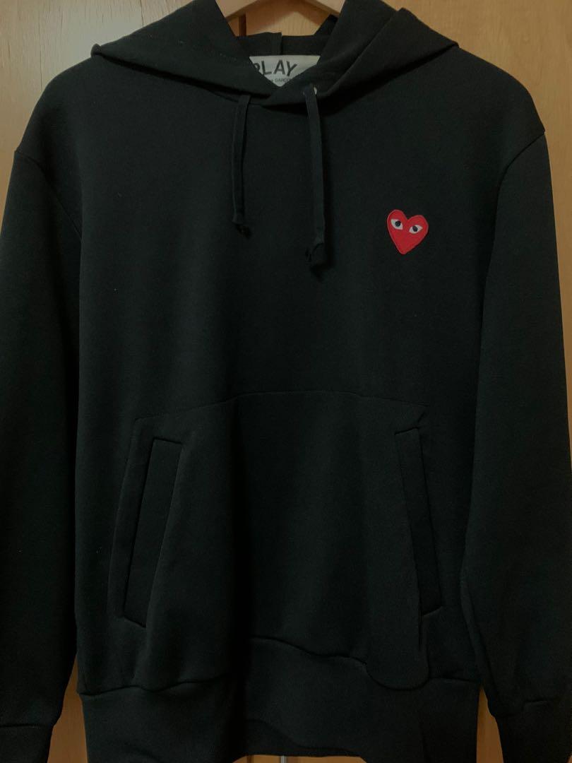 Cdg hoodie outlet black
