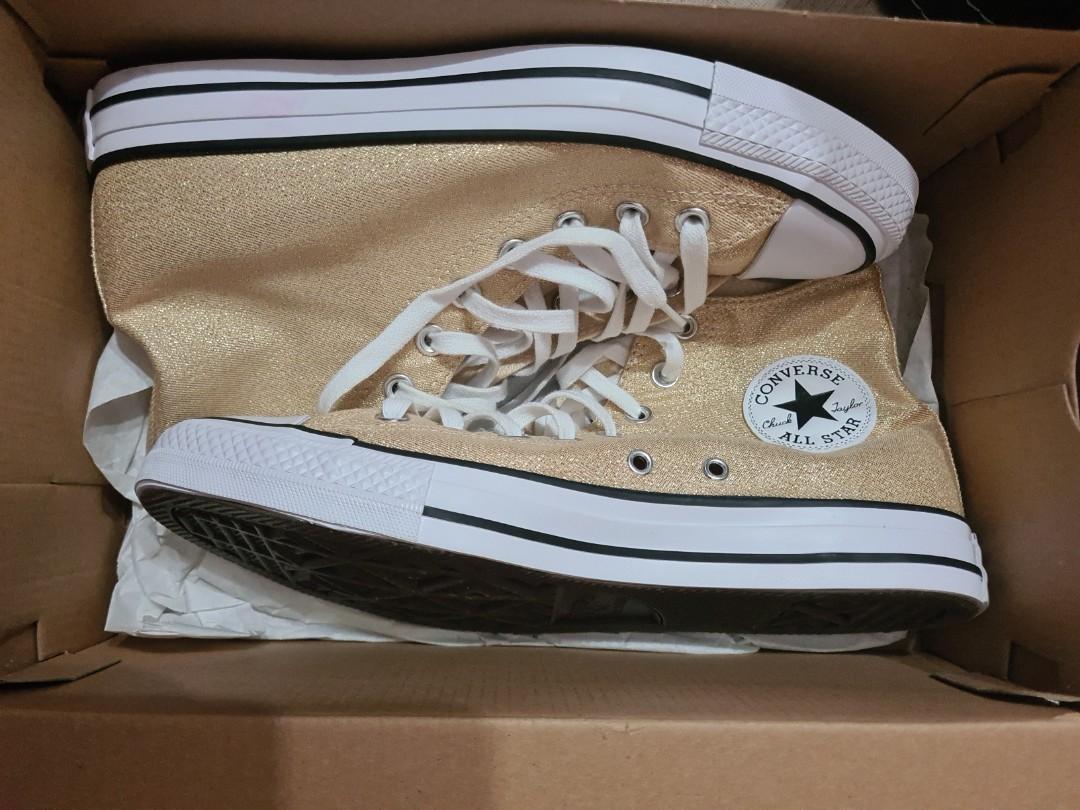 glitter gold converse sneakers