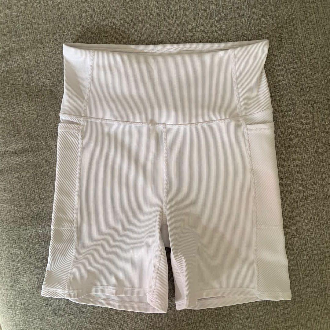 women's ribbed biker shorts