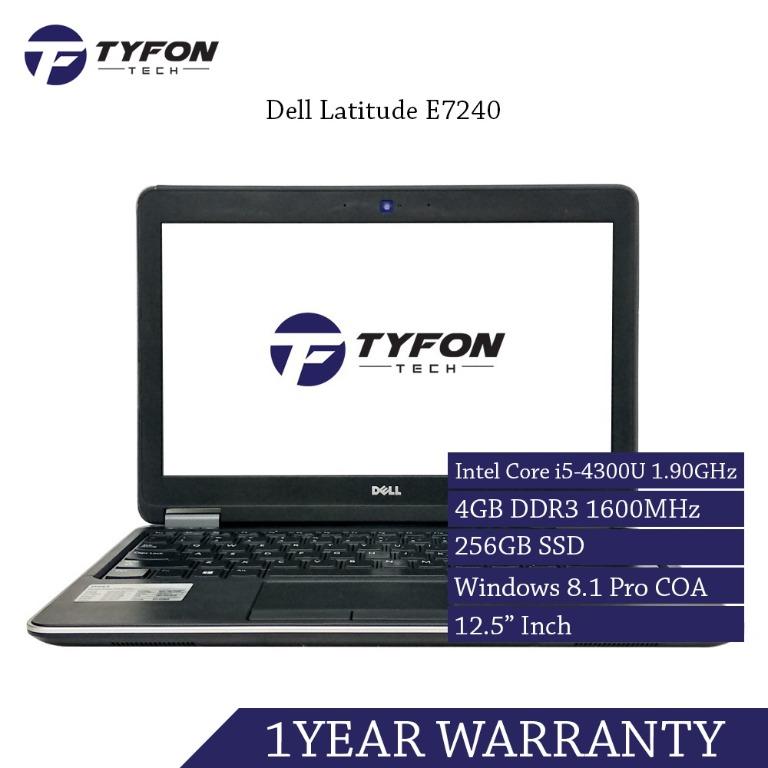 Dell Latitude E7240 8gb Ram 240gb Ssd I5 Laptop Refurbished Electronics Computers Laptops On Carousell