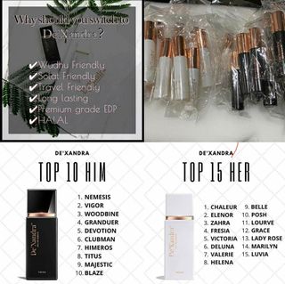De Xandra Perfume Health Beauty Perfumes Deodorants On Carousell