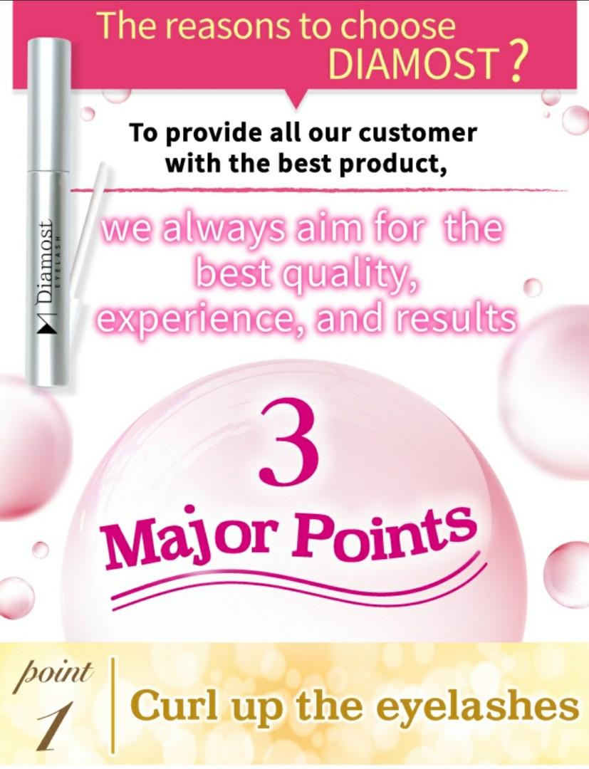 Diamost Eyelashes Serum, Beauty & Personal Care, Face, Makeup on Carousell