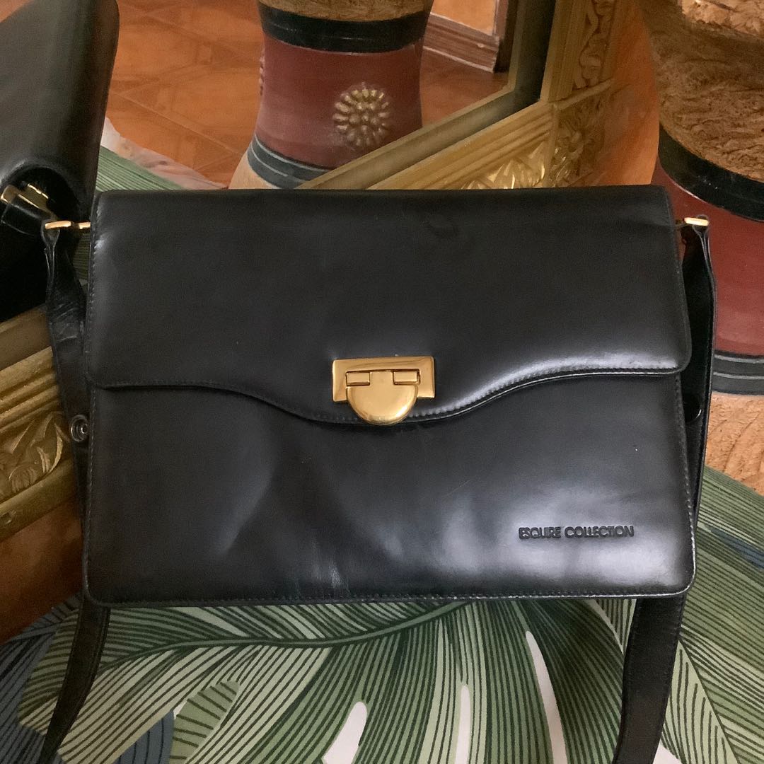 Esquire Collection Vintage Leather Sling Bag, Women's Fashion, Bags