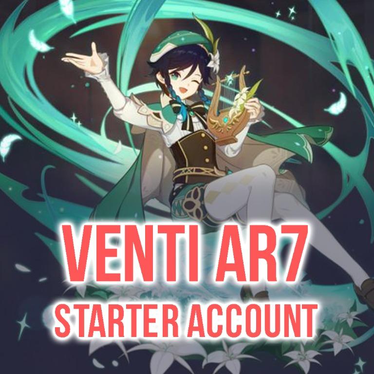 Genshin Impact Ar7 Venti Starter Account Limited Stock Video Gaming Others On Carousell
