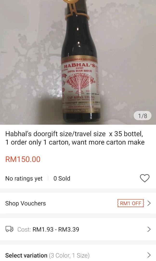 Habhal S Kicap Lemak Manis Cap Kipas Udang X 35 Botols Food Drinks Local Delights Halal Local Delights Others On Carousell