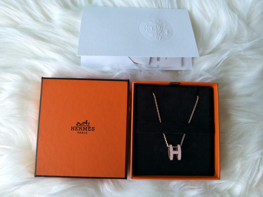 Hermes Pop H Necklace, Luxury, Accessories on Carousell