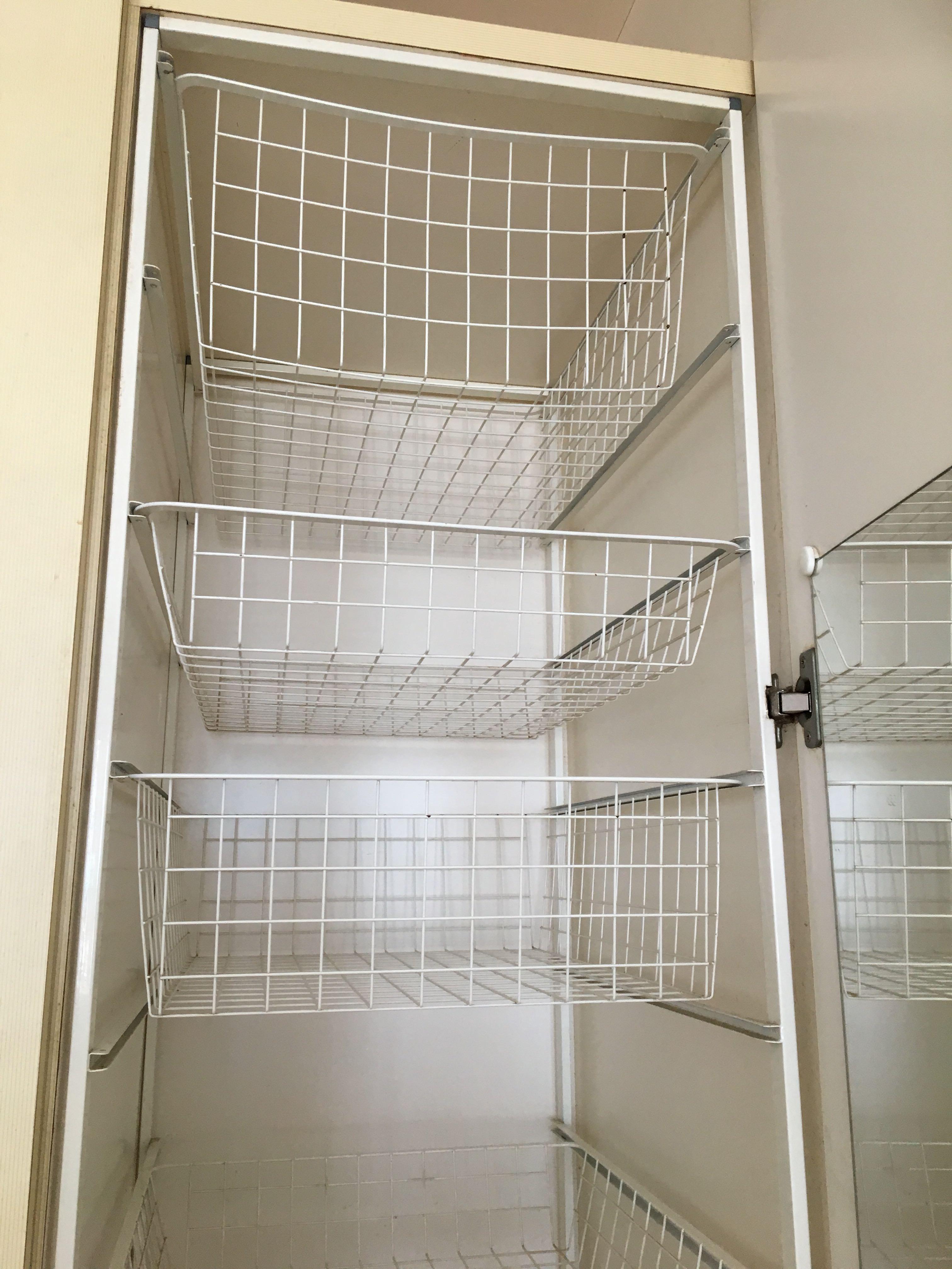 Ikea Wardrobe Wire Baskets with Frame, Babies & Kids, Baby Nursery