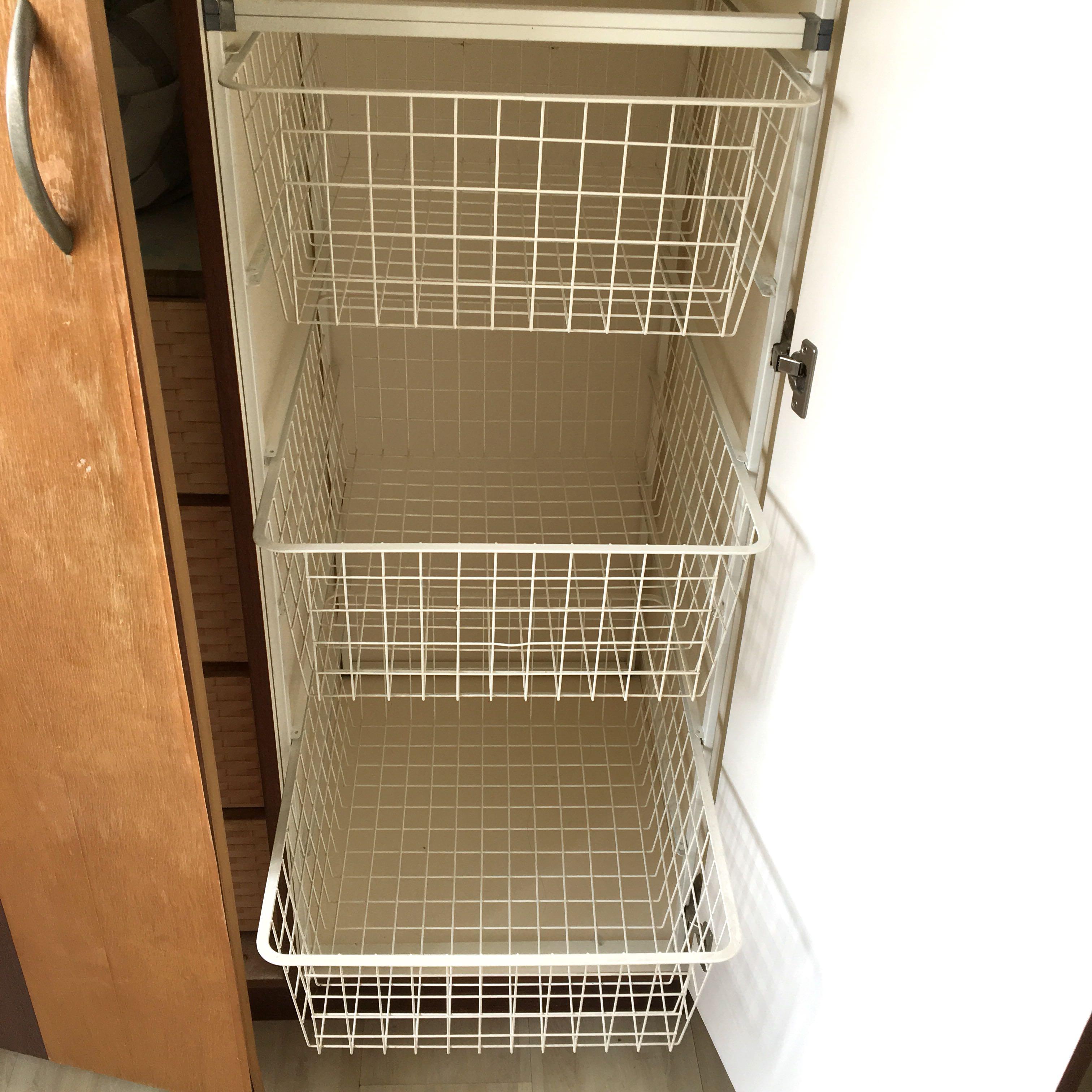 Ikea Wardrobe Wire Baskets with Frame, Babies & Kids, Baby Nursery