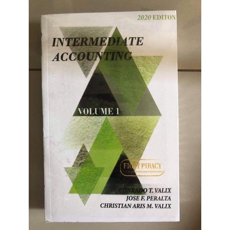 INTERMEDIATE ACCOUNTING Volume 1,2 and 3 (2020 edition by Valix