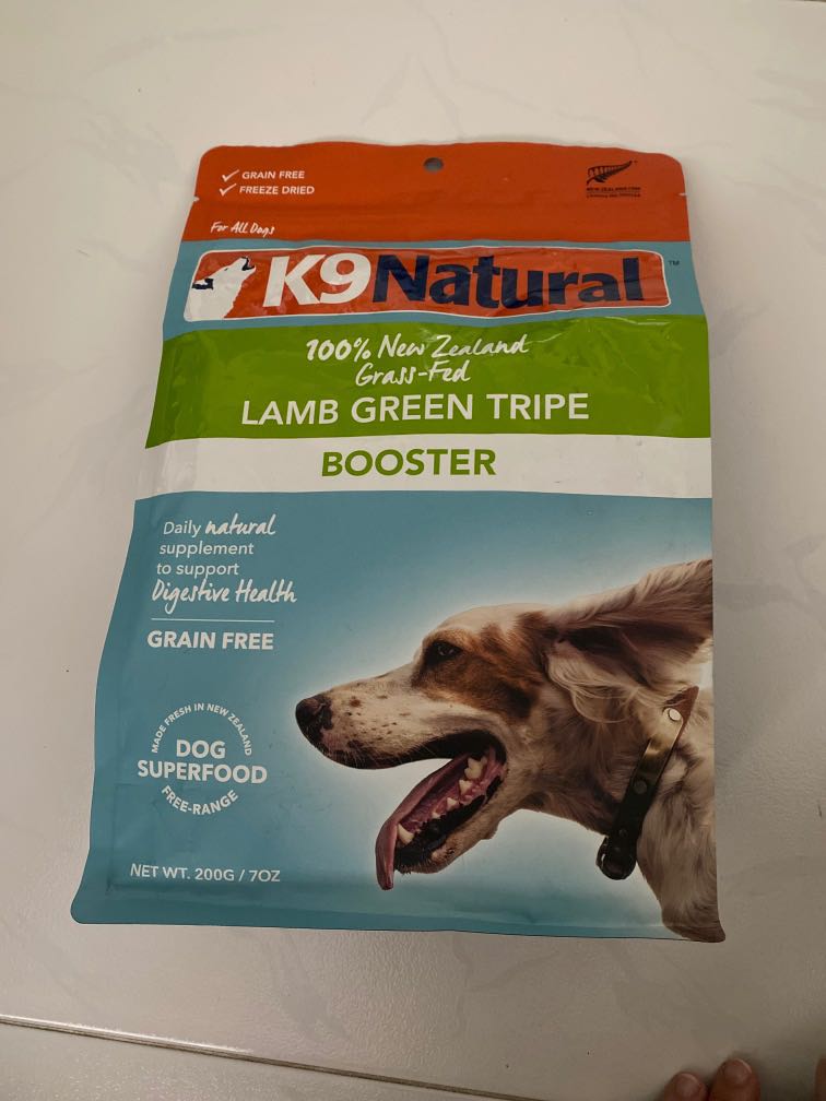 k9 natural lamb green tripe booster