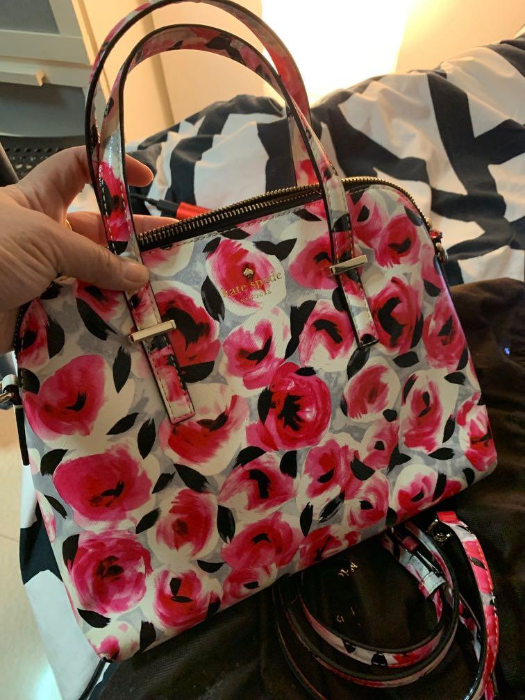 Kate Spade Floral Sling Bag, Women's Fashion, Bags & Wallets, Cross-body  Bags on Carousell