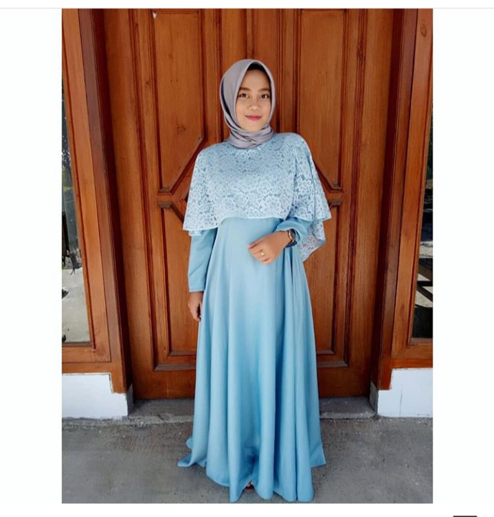 Cape dress brokat cheap