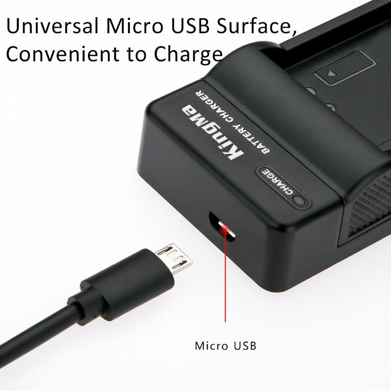 [KingMa] DMW-BLH7E / DMW-BLH7 Battery / USB Fast Charger / Battery and Charger Set for Panasonic Lumix DC-GX850, DMC-LX10, DMC-LX15 and more62863088889346113