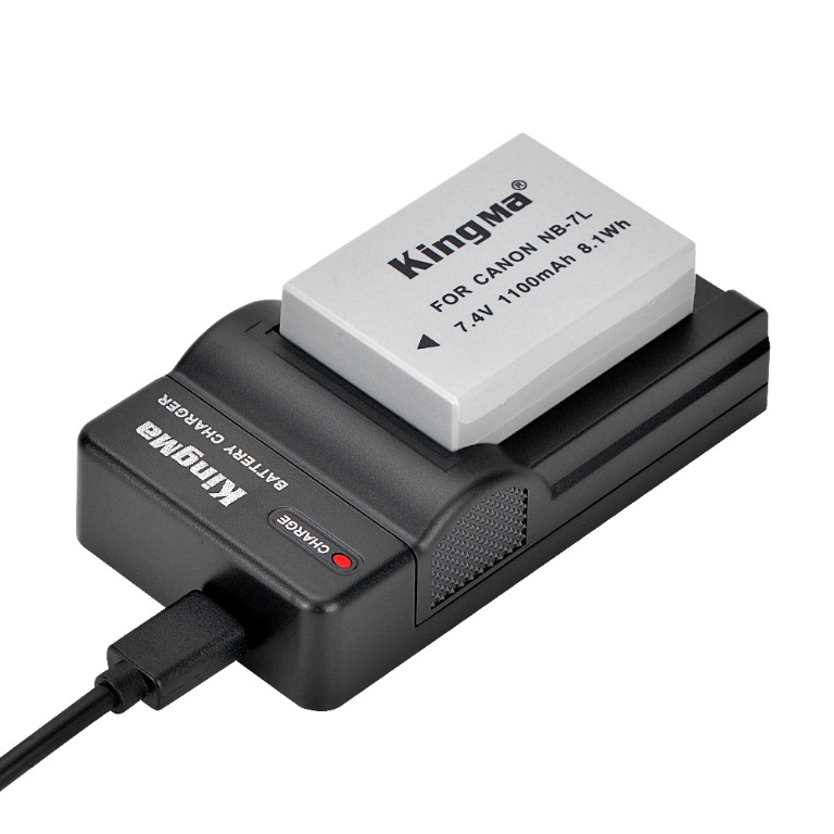 [KingMa] NB7L Battery and USB Fast Charger Set for Canon G10, G11, G12