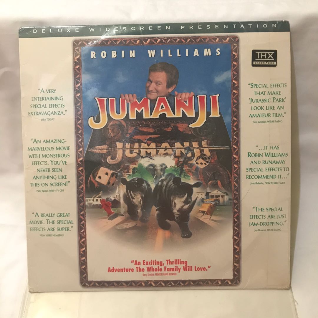 Laser Disc Jumanji Original 1 Disc, Musik & Media, CD, DVD & Lainnya