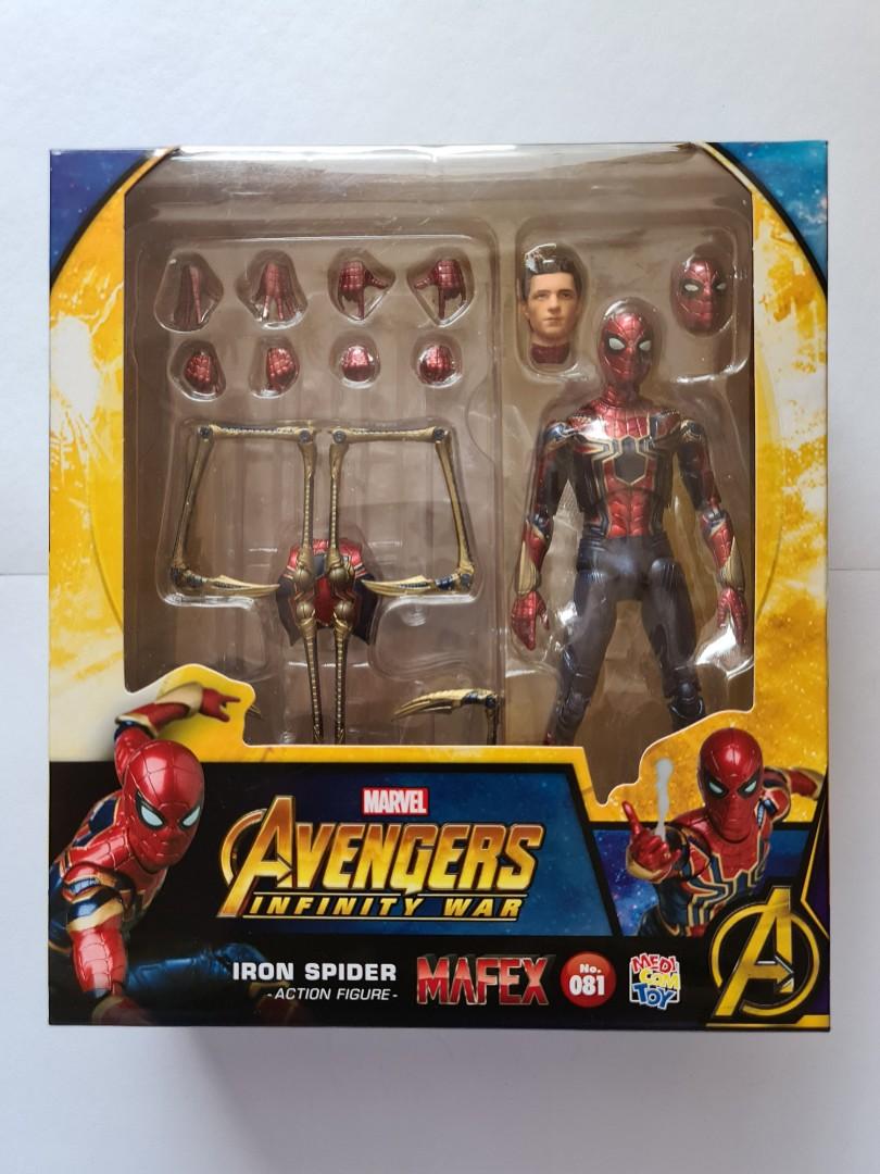 Marvel Avengers Infinity War Iron Spider-Man Action Figure In Box Mafex No.081 