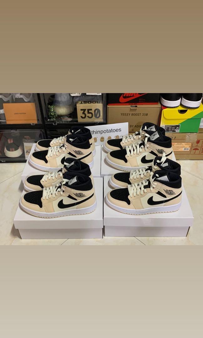 Many Sizes Nike Air Jordan 1 Mid Guava Ice Barely Orange Men S Fashion Footwear Sneakers On Carousell
