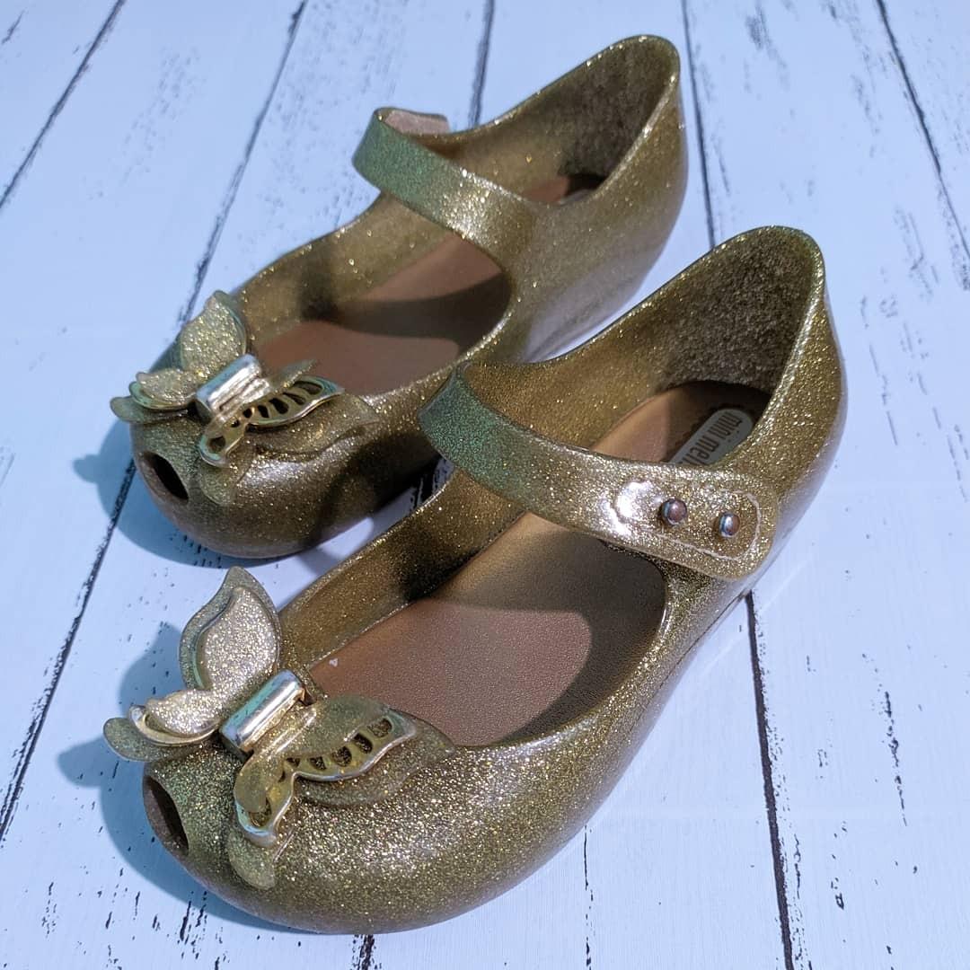 mini melissa gold butterfly