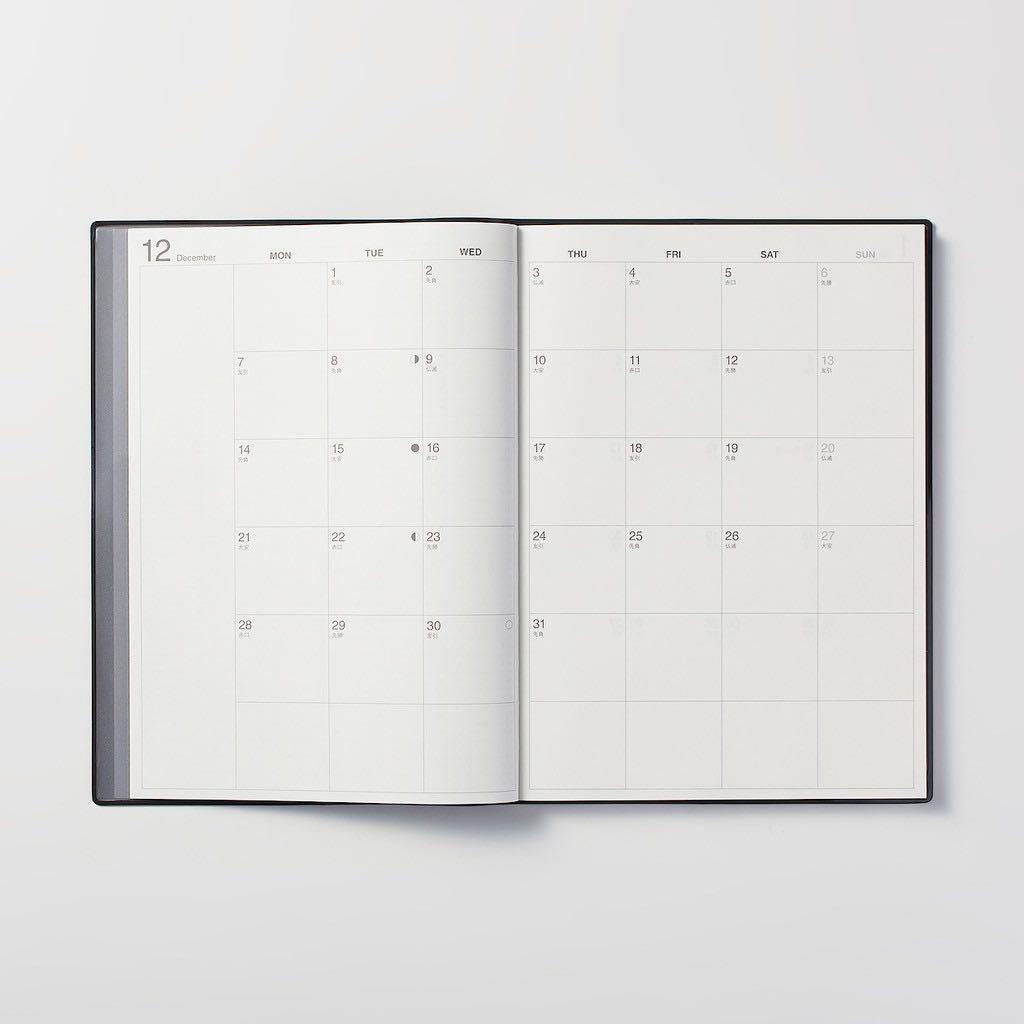Muji Monthly Weekly Planner, Hobbies & Toys, Books & Magazines
