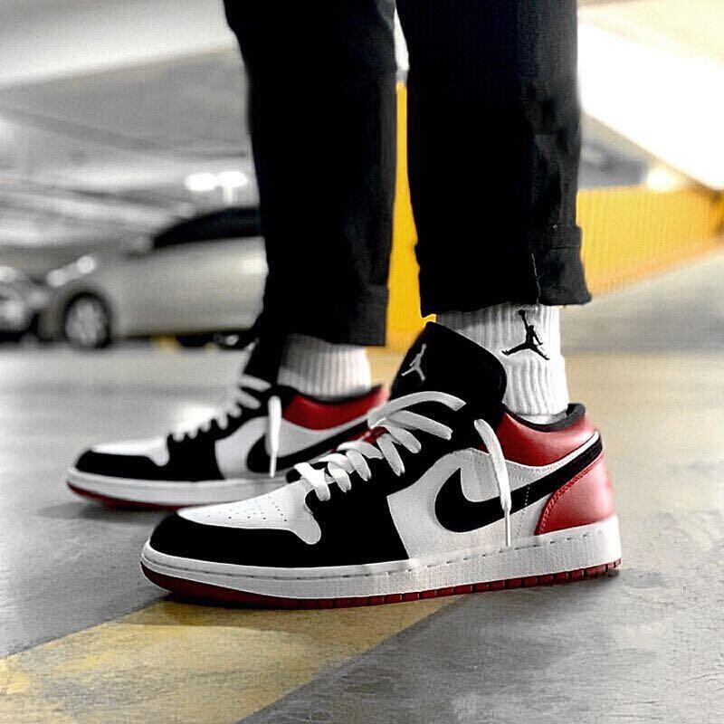 Nike Air Jordan 1 Low Black Toe Men s Fashion Footwear Sneakers
