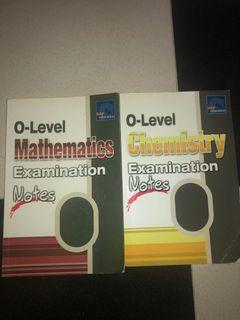 o-level revision notes (e math and pure chemistry)