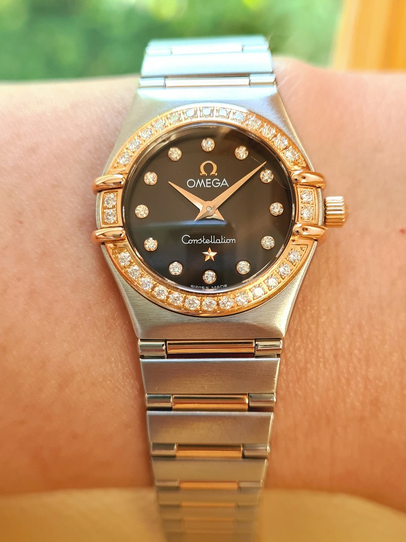 Omega Constellation Rose Gold Diamonds 