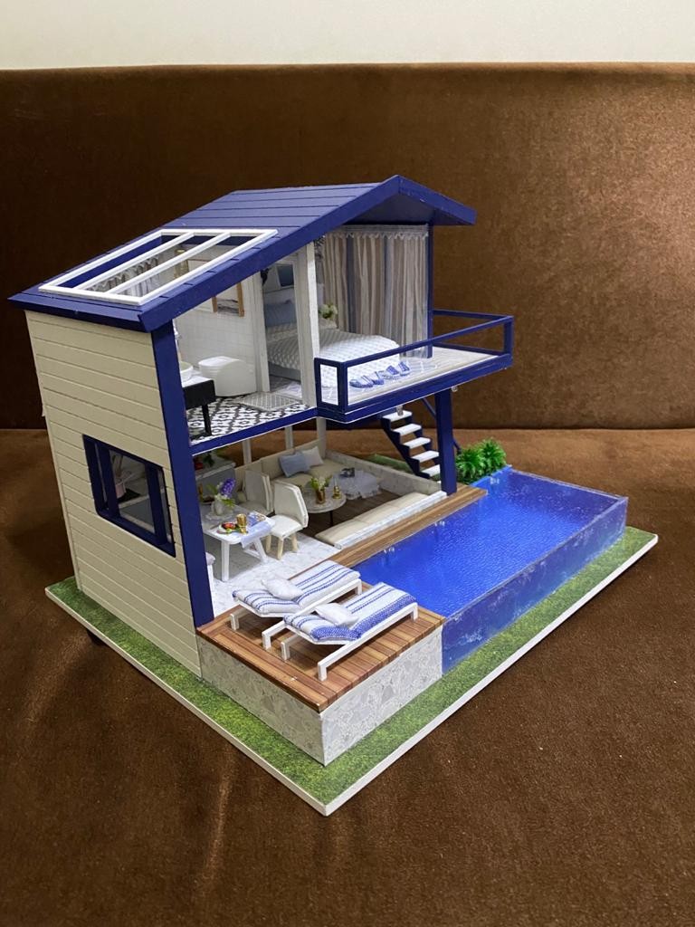 Miniature modern party home store