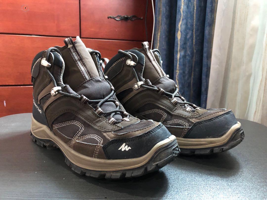 quechua mh100 waterproof men's hiking shoes