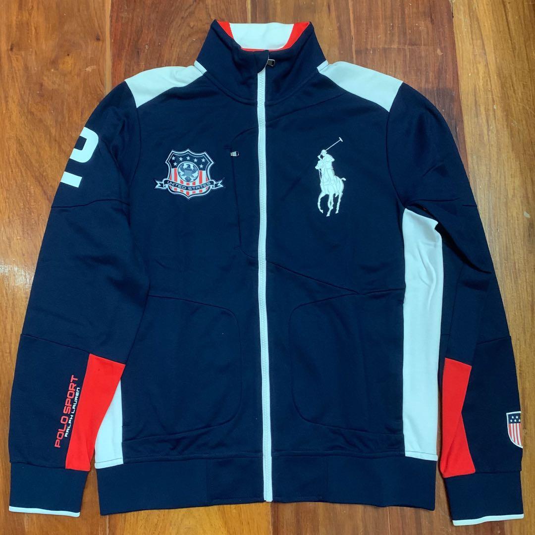 Polo sport clearance blue jacket