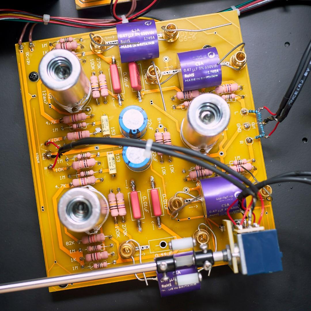 Reisong QAQ6 12AX7 Tritube Preamplifier Modded & Upgraded 4 Ins 2 Outs