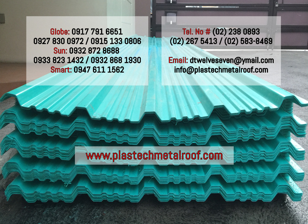 Rib type Green Plas-Tech Roof, Commercial & Industrial, Construction ...