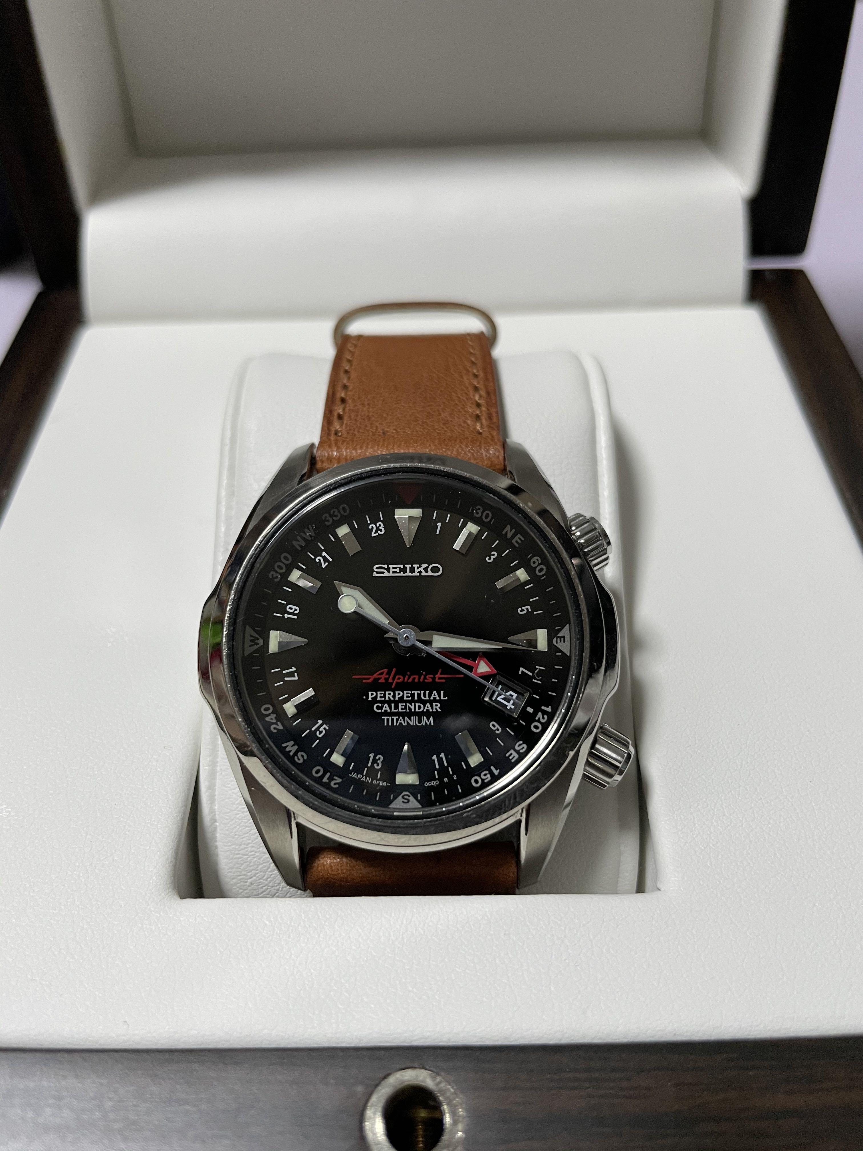 Seiko Alpinist SBCJ019 Black dial Pristine condition, Men's Fashion,  Watches & Accessories, Watches on Carousell