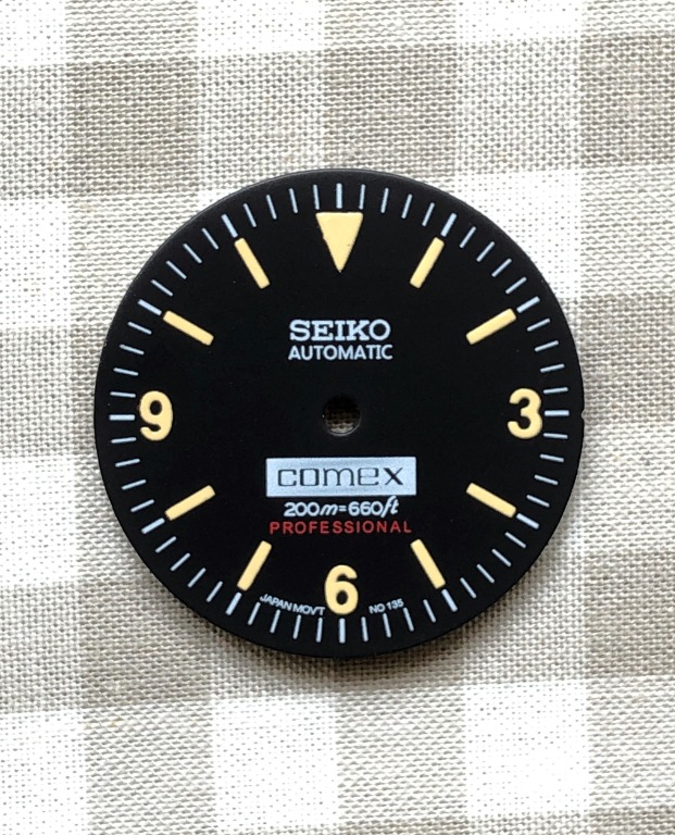 Seiko COMEX 3 6 9 vintage dial mod part for NH35/NH36/7S26/4R35/6R15/8215  movement, Luxury, Watches on Carousell
