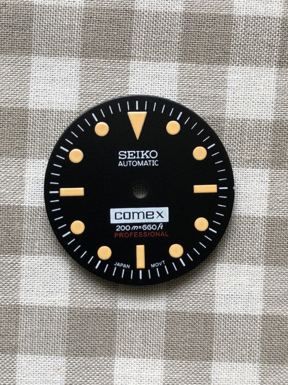 Seiko COMEX vintage dial mod part for NH35/NH36/7S26/4R35/6R15/8215  movement, Luxury, Watches on Carousell